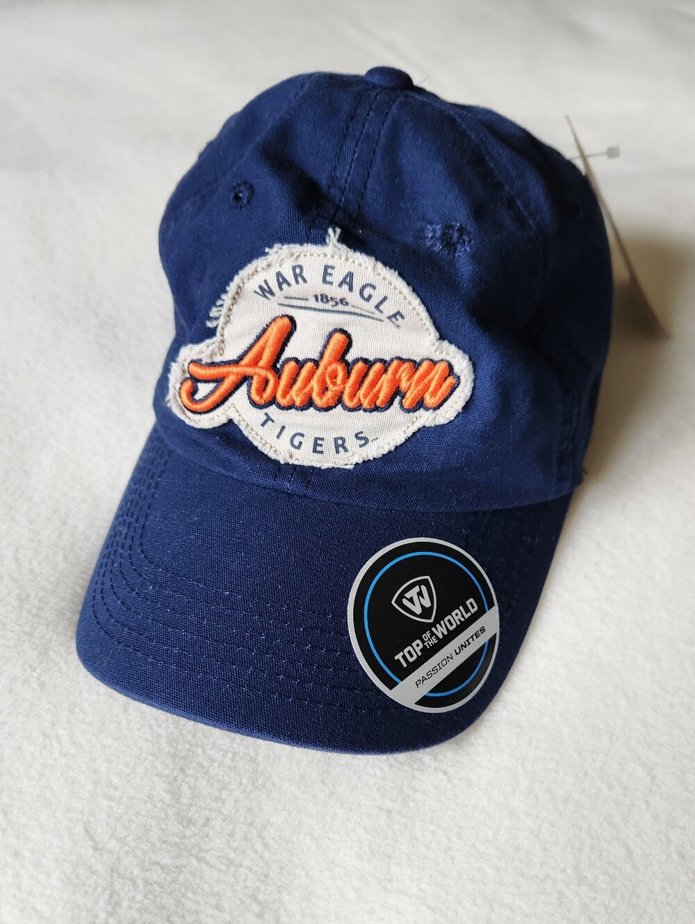 Auburn University Tigers Adjustable Hat Navy Blue New With Tags Top of the World